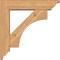 Ekena Millwork Westlake Traditional Smooth Bracket w/ Offset Brace, Western Red Cedar, 5 1/2"W x 22"D x 22"H BKT0604X22X22WTL01SWR - alternate 4